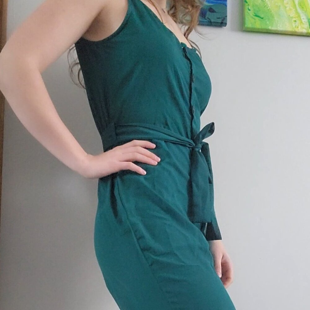 Green jumpsuit